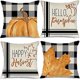 thumbnail image 1 of Cubiertas de almohada de otoño 18x18 juego de 4 compatibles con decoración de otoño Buffalo Plaid calabaza hoja de arce almohada de otoño almohadas decorativas de tiro Farmhouse Thanksgi Afortunado Sencillez, 1 of 5