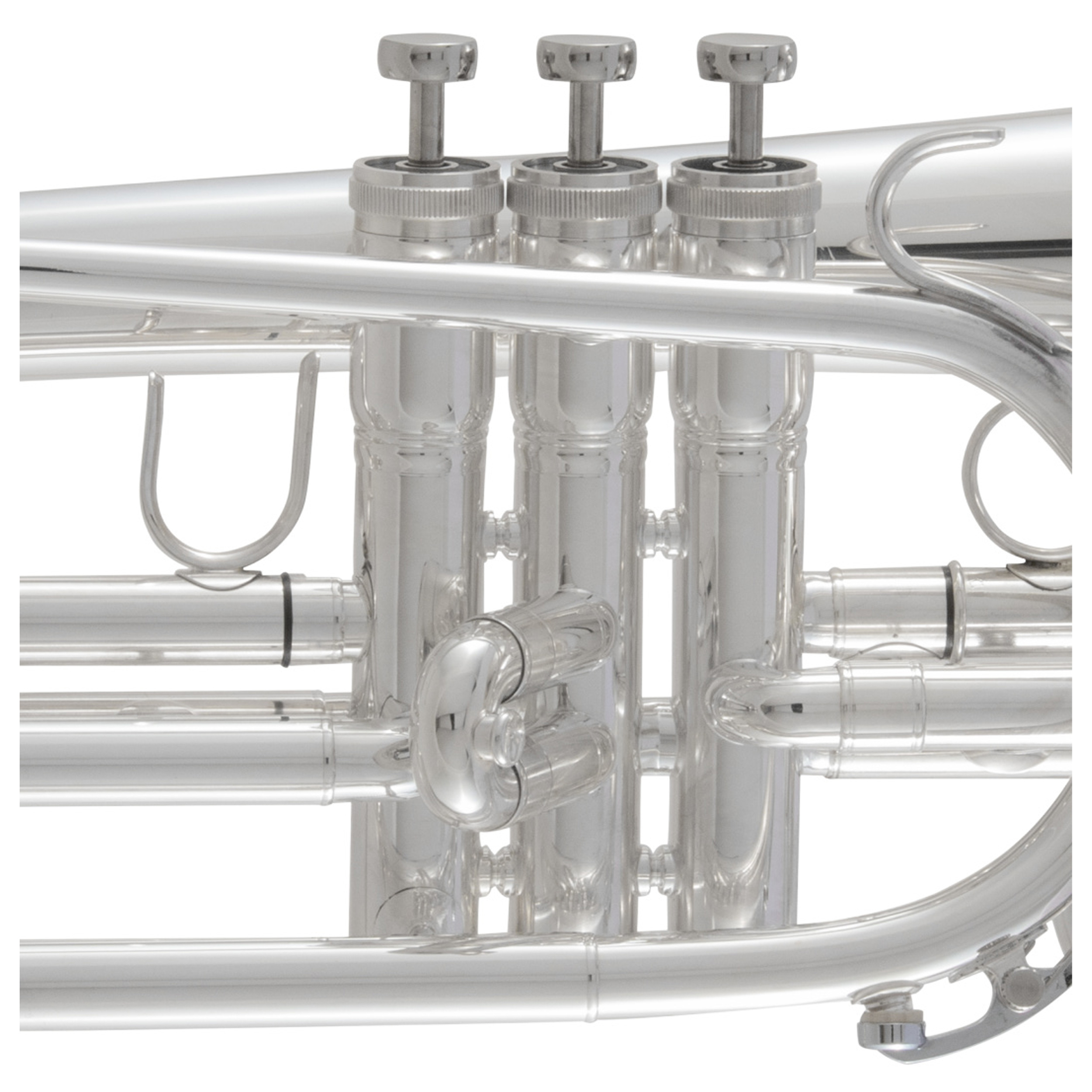 King KMH611S Ultimate Marching French Horn Outfit Silver Plated