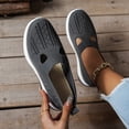 thumbnail image 5 of Women Casual Shoes Slip On Loafers Walking Shoes Casual Footwear Mesh Hollow Non Slip Sole For Everyday Outdoor Wear ,Us Size:7, 5 of 9