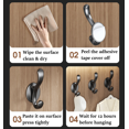 thumbnail image 3 of CCWADH Coat Rack Wall Mounted - 5 Pack Wall Hooks, Heavy Duty Plastic Coat Hooks for Coat Hat Towel Purse Robes Mudroom Bathroom Entryway (White, 5 Packs), 3 of 8