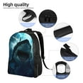 thumbnail image 6 of Hirioo Undersea Shark for Travel Backpack for Women Men, Lightweight and Durable,Gift for Weekender, College, Work,and Outdoor Activities, 6 of 7