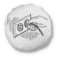 thumbnail image 1 of Socket Plug Schéma de Circuit Rond Jeter Oreiller Décoration Coussin, 1 of 3