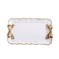 thumbnail image 1 of Hearth & Gear Perfume Tray Resin Bow Tray Decorative Tray For Necklaces Jewelry Keys Earrings And Small Items Decorative Tray Bow Tray Wire Baking Racks for Cookies Baking Sheets Nonstick with Rack, 1 of 4