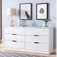 thumbnail image 4 of Furniture of America Drego 6-Drawer Dresser, White Oak, 4 of 6