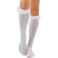 thumbnail image 4 of ToBeInStyleWomen's Lace Ruffle Opaque Knee High Fashion Socks - White, 4 of 7