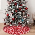 thumbnail image 5 of Sikiie Question Marks1 30-48 inches {designName} Print Christmas Tree Skirt Snowman Xmas Tree Skirt with Edge Christmas Decorations for Holiday Party36", 5 of 7
