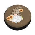 thumbnail image 3 of Easygdp Sunflower Gnomes 4 Wheel Sun Guard, Spare Tire Cover,Universal Trailer Suv Truck Camper Travel,Easy To Install And Remove -17 Inch, 3 of 9