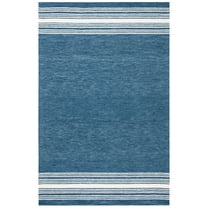SAFAVIEH Metro Jackie Striped Area Rug, Blue/Ivory, 3' x 5'
