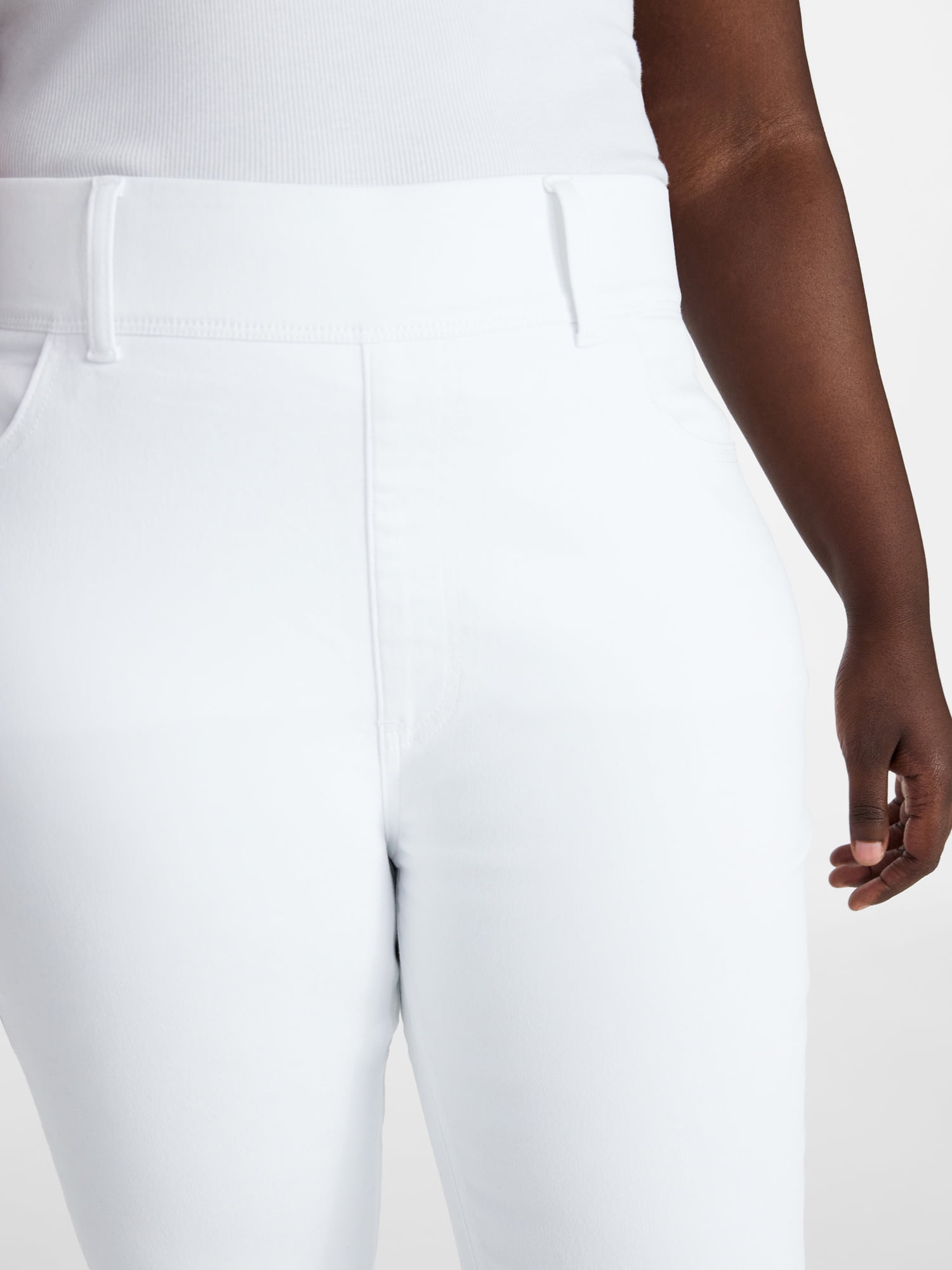 Terra & Sky Women's Plus Size Pull On High Rise Skinny Jeggings, 28" Inseam, Sizes 0X-4X