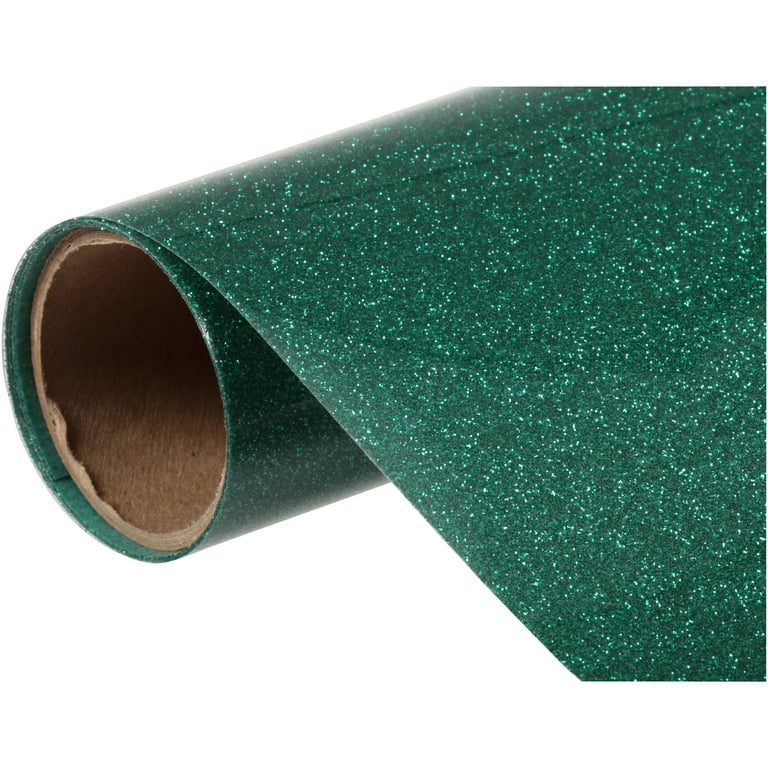 Cricut Glitter Iron-On, Green - 12x19