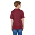 thumbnail image 2 of Team 365 TT11HY Youth Sonic Heather Performance T-Shirt-Sport Maroon Heather-S, 2 of 3