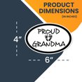 thumbnail image 2 of Magnet Me Up Proud Grandma Black and White Oval Magnet Decal, 4x6 In, Vinyl Automotive Magnet, 2 of 7