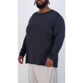 thumbnail image 2 of Real Essentials 3 Pack: Men’s Big & Tall Tech Stretch Long-Sleeve & Short-Sleeve Dry-Fit T-Shirt (3XT-5XT), 2 of 5