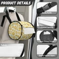 thumbnail image 4 of SEANATIVE Lemon Fruit Round Paper Towel Storage Bag Lightweight Hanging Toilet Paper Holder Paper Towels Rolls Organizer with Zipper Round Tissue Organizer Bag for Office, 4 of 7