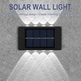 thumbnail image 2 of Vikakiooze Gardening Items, 2pcs Solar Wall Light Up And Down Glow Wall Light Outdoor Garden Lamp Waterproof, 2 of 3