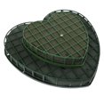 thumbnail image 1 of TEHAUX 2Ud Practical Flower Mud Heart Shape Green Absorbent for Floral Accessory Use, 1 of 6