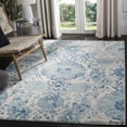 thumbnail image 3 of SAFAVIEH Madison Hope Floral Paisley Area Rug, Cream/Turquoise, 3' x 3' Square, 3 of 8