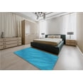 thumbnail image 5 of Ahgly Company Machine Washable Indoor Rectangle Transitional Blue Area Rugs, 7' x 9', 5 of 7