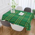 thumbnail image 5 of St Patrick's Green Tartan Tablecloth Rectangle Colorful Table Cloth Large Square Table Cover for Dining Kitchen Party 54"x72" Decor Gift, 5 of 7