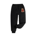 thumbnail image 3 of Sentuca Girls Sweatpants Size 13 Years, Fleece Warm Sweat Pants Elastic Waist Cute Casual Sweatpants for Kids Clothes, 3 of 7