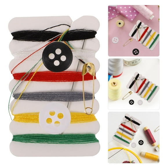 LOLIPPYY 100 Packs Sewing Kit Small Assorted Color for Buttons and Needle