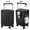 Black, variant on Carry on Luggage, 24 Inch Expandable Hard Shell Suitcases with Spinner Wheels, Airline Approved Travel Luggage with TSA Lock, Lightweight Rolling Suit Case with USB Port, Cup Holder - Black