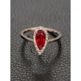 thumbnail image 2 of Limited Time Sale: Vintage Antique Design 1.25 Carat Red Ruby And Diamond Moissanite Engagement Ring In 10K Rose Gold For Women On Sale, 2 of 2