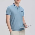 thumbnail image 6 of Polo Shirts for Men Casual Collared T-Shirt with Pocket Business Work Tees, L, 6 of 6