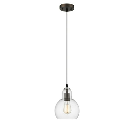 

RADIANCE Goods Transitional 1 Light Rubbed Bronze Mini Ceiling Pendant 7.5 Wide