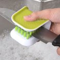 thumbnail image 3 of Knife Cleaner, Durable Wide Application Cutlery Cleaning Brush Multifunctional PP U Shape  for Restaurants, 3 of 7
