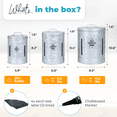 thumbnail image 4 of Potato and Onion Storage Bins by Saratoga Home - XL Capacity Metal Set, Silver, Holds 11.5 lbs of Potatoes, 5.5 lbs of Onions and 20+ Garlic Bulbs, 4 of 8