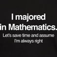 thumbnail image 3 of CafePress - I Majored In Mathematics Dark T Shirt - Men's Classic Graphic Cotton T-Shirt, 3 of 4