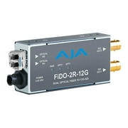 AJA FiDO-2R-12G 2-Channel Single-Mode LC Fiber to 12G-SDI Receiver - Video extender - receiver - 12G-SDI - up to 6.2 miles