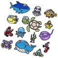 thumbnail image 3 of Parches bordados de animales de dibujos animados mezcla de algodón bordado insignia ropa accesorio de bricolaje Vogacara HA7903-00B, 3 of 6