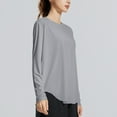thumbnail image 4 of MHFRRA Camiseta deportiva de Yoga con Protección Solar, Manga Larga, Ligera, de Secado Rápido, para Senderismo y deportes. Gris, 4 of 4