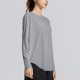 thumbnail image 4 of MHFRRA Camiseta deportiva de Yoga con Protección Solar, Manga Larga, Ligera, de Secado Rápido, para Senderismo y deportes. Gris, 4 of 4
