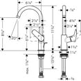 thumbnail image 5 of Hansgrohe Logis 210 Single Hole Faucet Brushed Nickel, 5 of 5