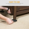 thumbnail image 2 of Furniture Moving Kit (16 Piece), 3.5in Round Carpet Furniture Sliders, Reusable Movers for Heavy Furniture for Carpeted and Hard Floor Surfaces, Sliders Pads Compatible with All Furniture, 2 of 9