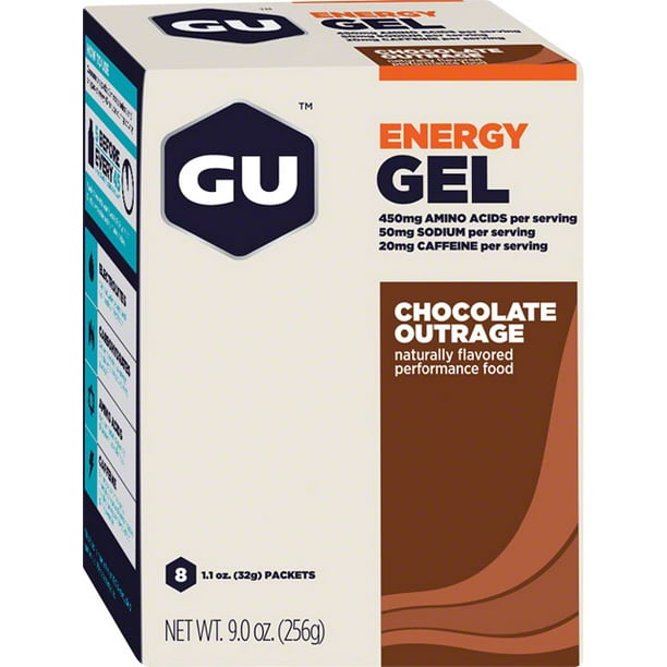 GU Energy Gel Chocolate Box of 8