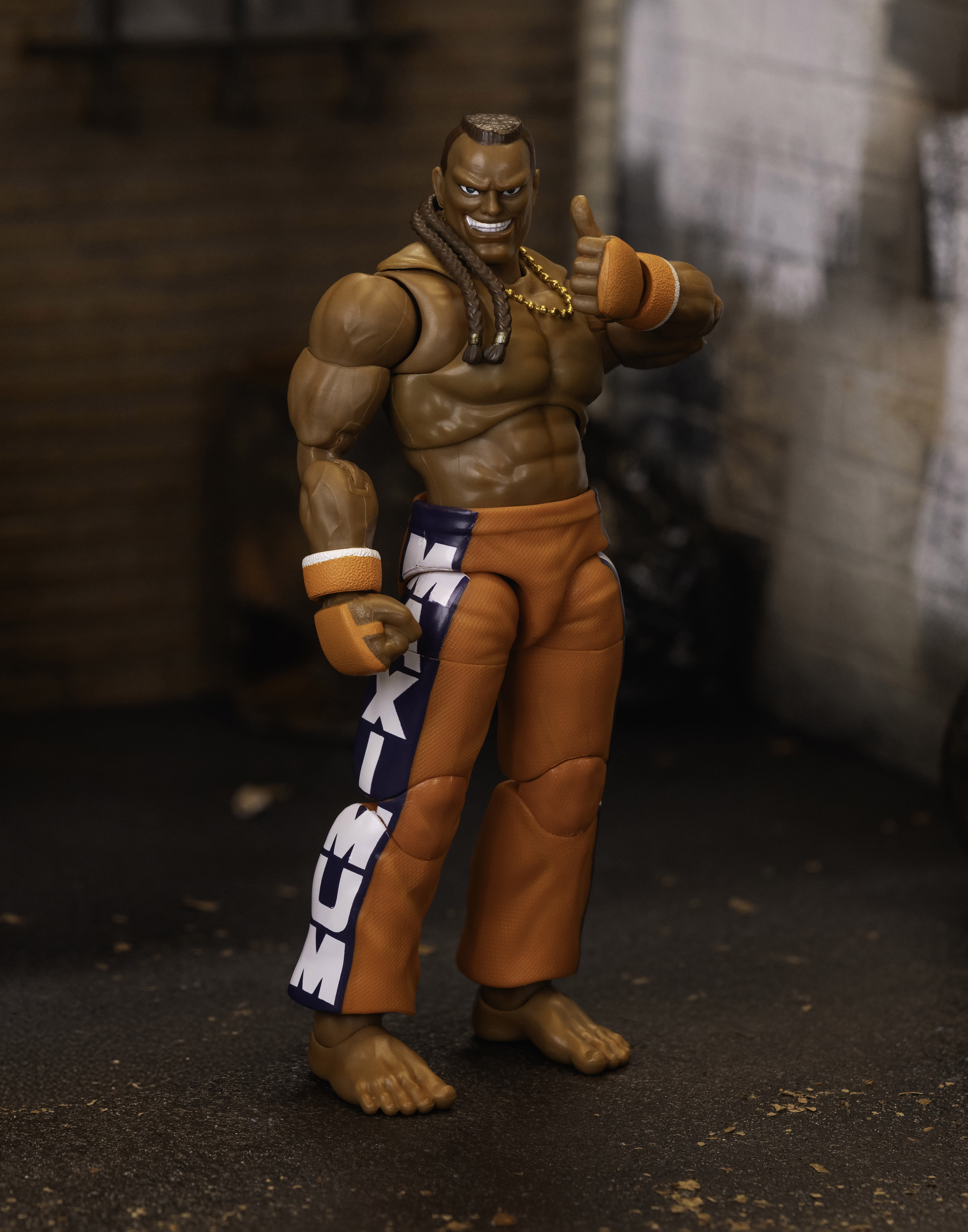 Jada Toys Street Fighter II Dee Jay Action Figure - 6" Tall, Interchangeable Heads, Hands & Accessories