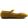 thumbnail image 5 of Ollio Women's Shoes Faux Suede Casual Mary Jane Light Ballet Flats F56SU, 5 of 6