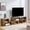 Dark Wood, variant on 2 Pieces Cube TV Console Stand, Free-Combination Entertainment Center for 55 Inch TV, Modern L-Shaped TV Stand for Living Room, Light Wood