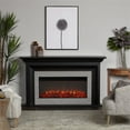 thumbnail image 2 of Real Flame Sonia 69" Landscape Solid Wood and Glass Electric Fireplace in Black, 2 of 13
