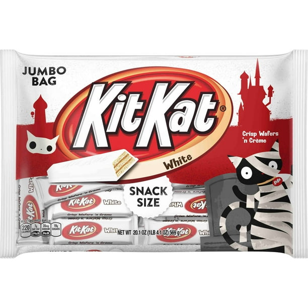 Kit Kat Halloween White Creme Wafer Bars Snack Size Candy 20 1 Oz Walmart Com Walmart Com