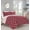 Burgundy/White, variant on Elegant Comfort Super Soft Quatrefoil Comforter Pattern Down Alternative Reversible 3-Piece Comforter Set,King, Black/White