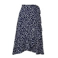 thumbnail image 3 of Falda casual Falda drapeada irregular Falda maxi asimétrica Cordones suaves para mujer FLhrweasw Para estrenar, 3 of 6