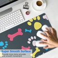 thumbnail image 4 of Long Mouse Pads for Desk,Cool Pet Background Dog Paw Desk Mats on Top Of Desks, Desk Mouse Pad Extra Large with 3mm Non-Slip Base and Stitched Edge for Gaming,Office,Work,Home 35.4"x15.7", 4 of 6