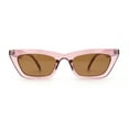 thumbnail image 2 of Womens Mod Squared Cat Eye Sunglasses Pink Brown, 2 of 4