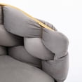 thumbnail image 6 of DreamBuck Luxury Modern Simple Leisure Velvet Single Sofa Chair Bedroom Lazy Person Household Dresser Stool Manicure Table Back Chair Gray, 6 of 7