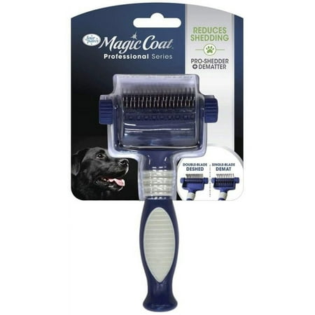 Four Paws Magic Coat Professional 2-in-1 Quick Shed Tool [Dog, Brushes & Shedding Tools] 1 count